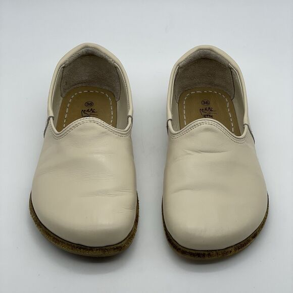 Anya’s Shop Yasemin Leather Barefoot Zero-Drop Loafers Womens EU 36 US 5.5 Beige